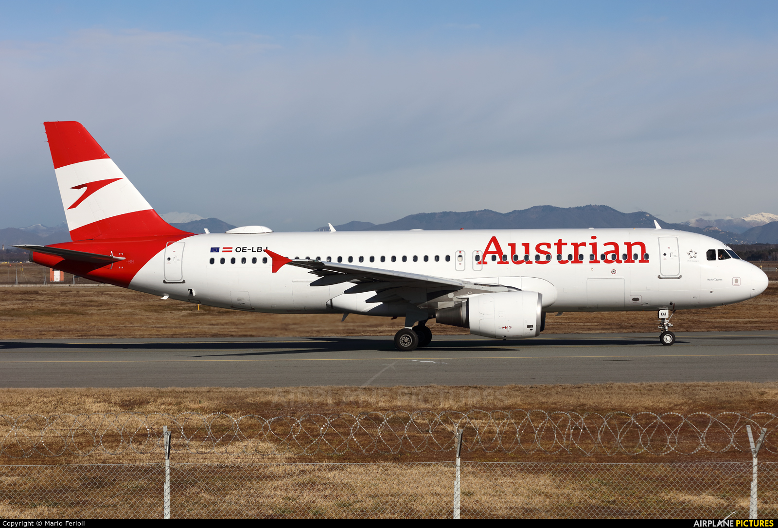 Austrian Airlines/Arrows/Tyrolean OE-LBJ aircraft at Milan - Malpensa