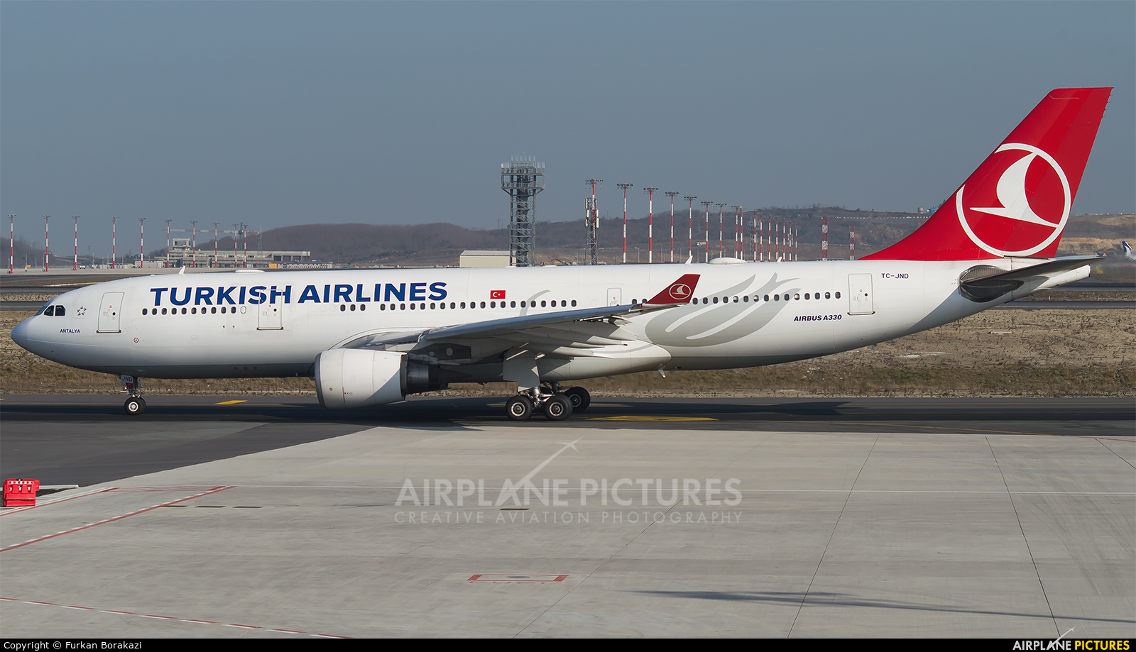 Turkish Airlines TC-JND aircraft at İstanbul New Airport