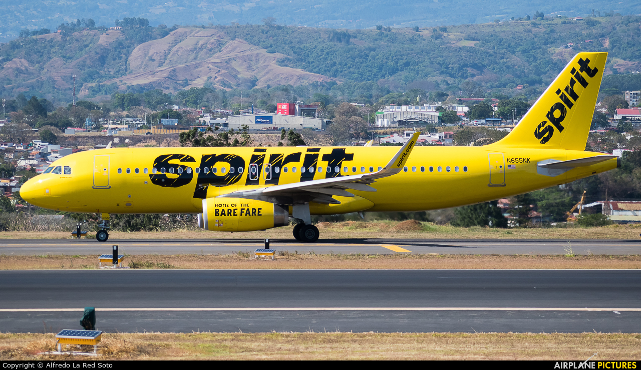 Spirit Airlines N655NK aircraft at San Jose - Juan Santamaría Intl