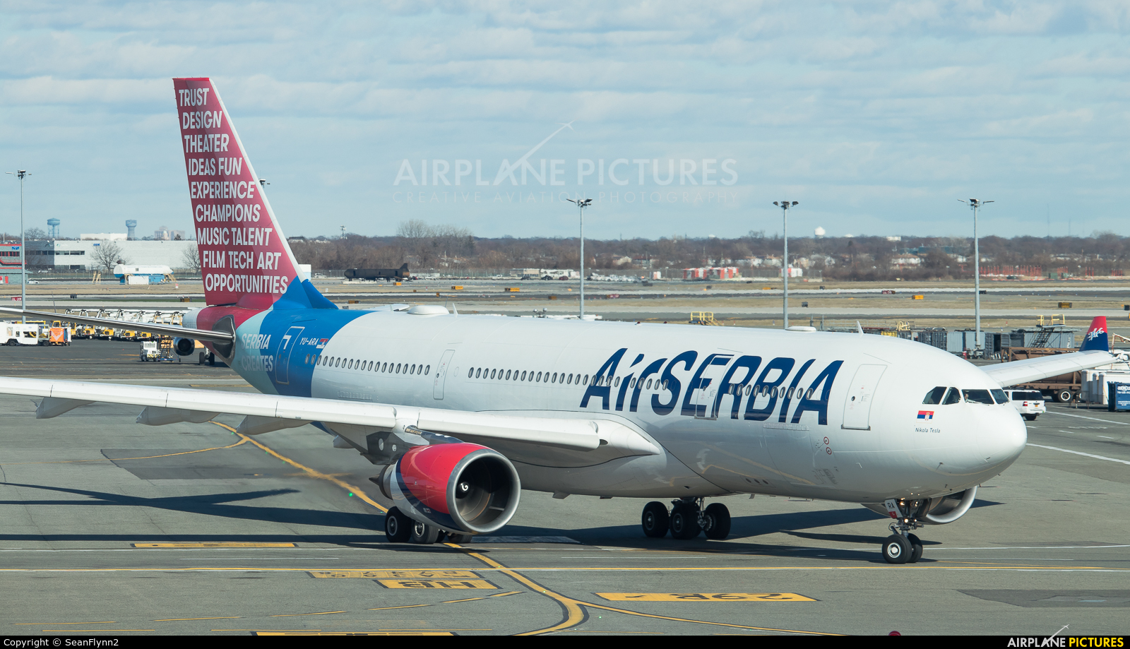Air Serbia YU-ARA aircraft at New York - John F. Kennedy Intl