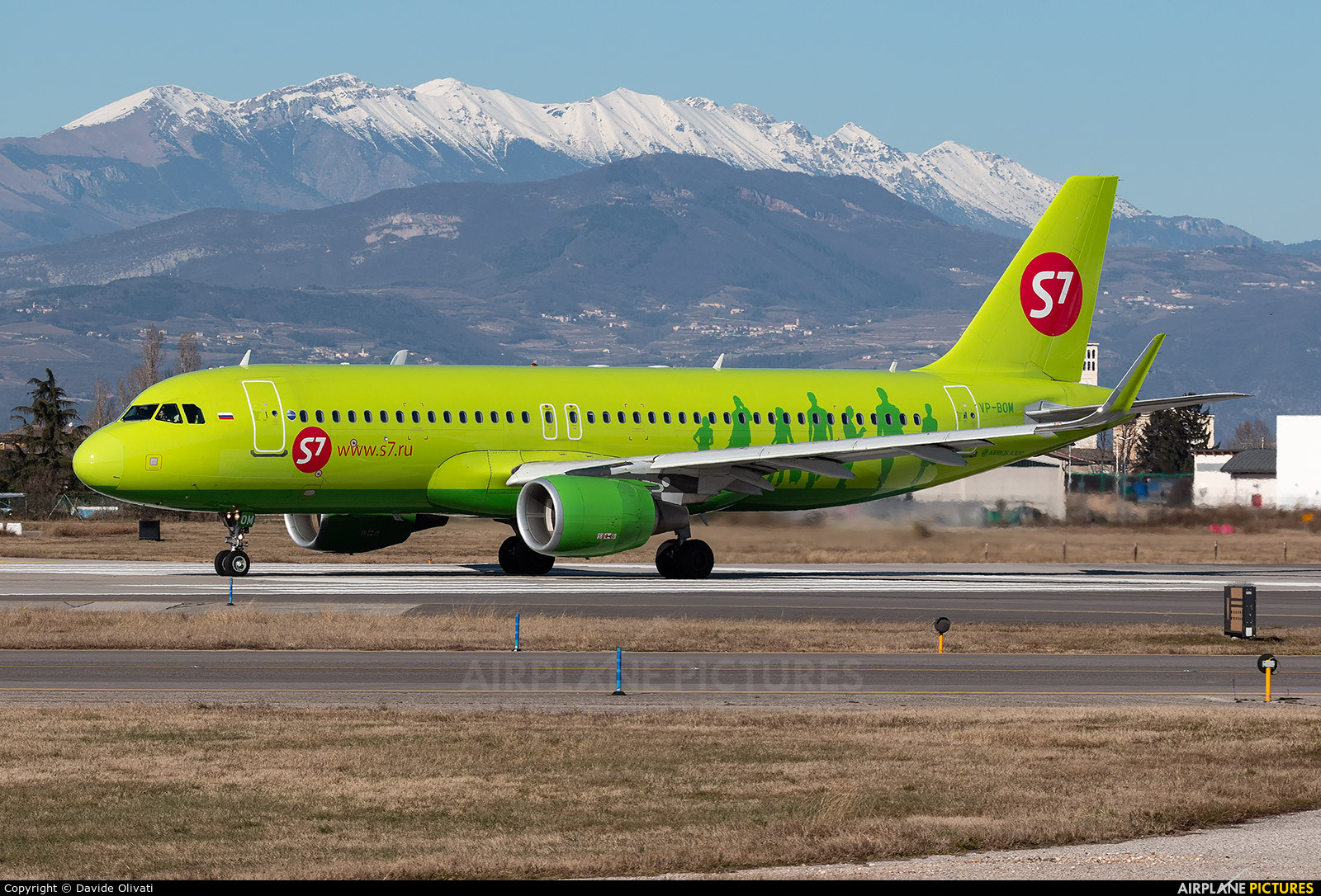 S7 Airlines VP-BOM aircraft at Verona - Villafranca