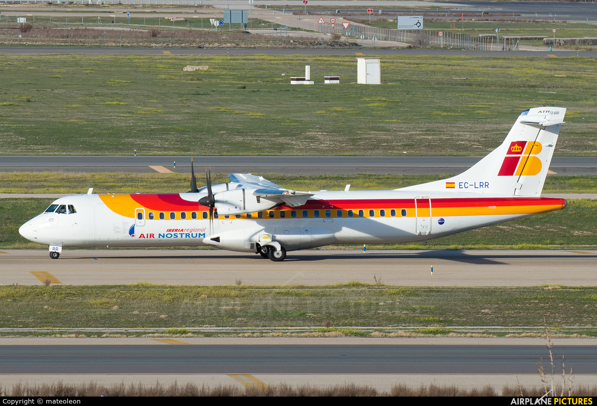 Air Nostrum - Iberia Regional EC-LRR aircraft at Madrid - Barajas