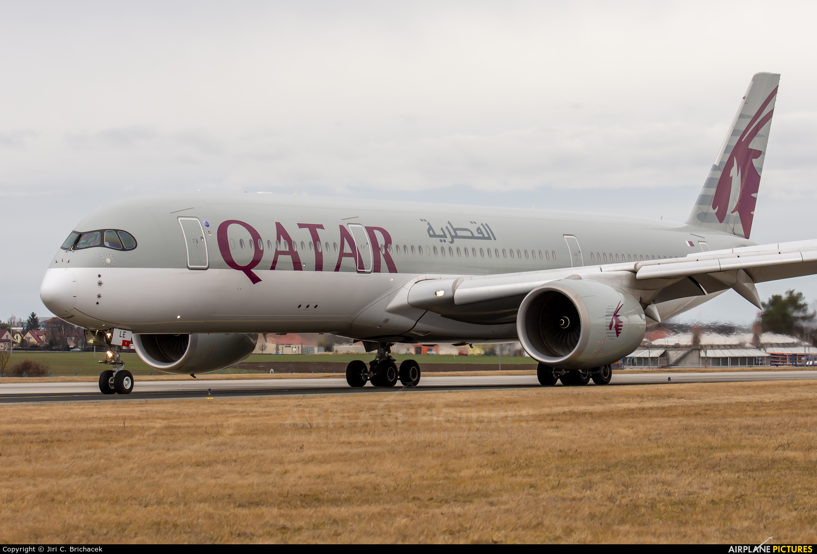 Qatar Airways A7-ALE aircraft at Prague - Václav Havel