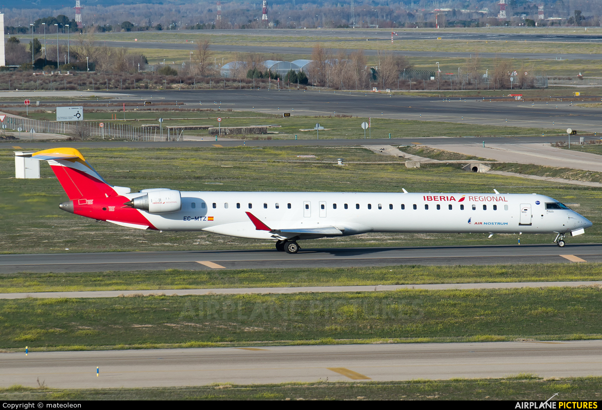 Air Nostrum - Iberia Regional EC-MTZ aircraft at Madrid - Barajas