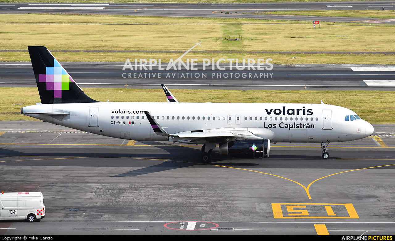 Volaris XA-VLN aircraft at Mexico City - Licenciado Benito Juarez Intl