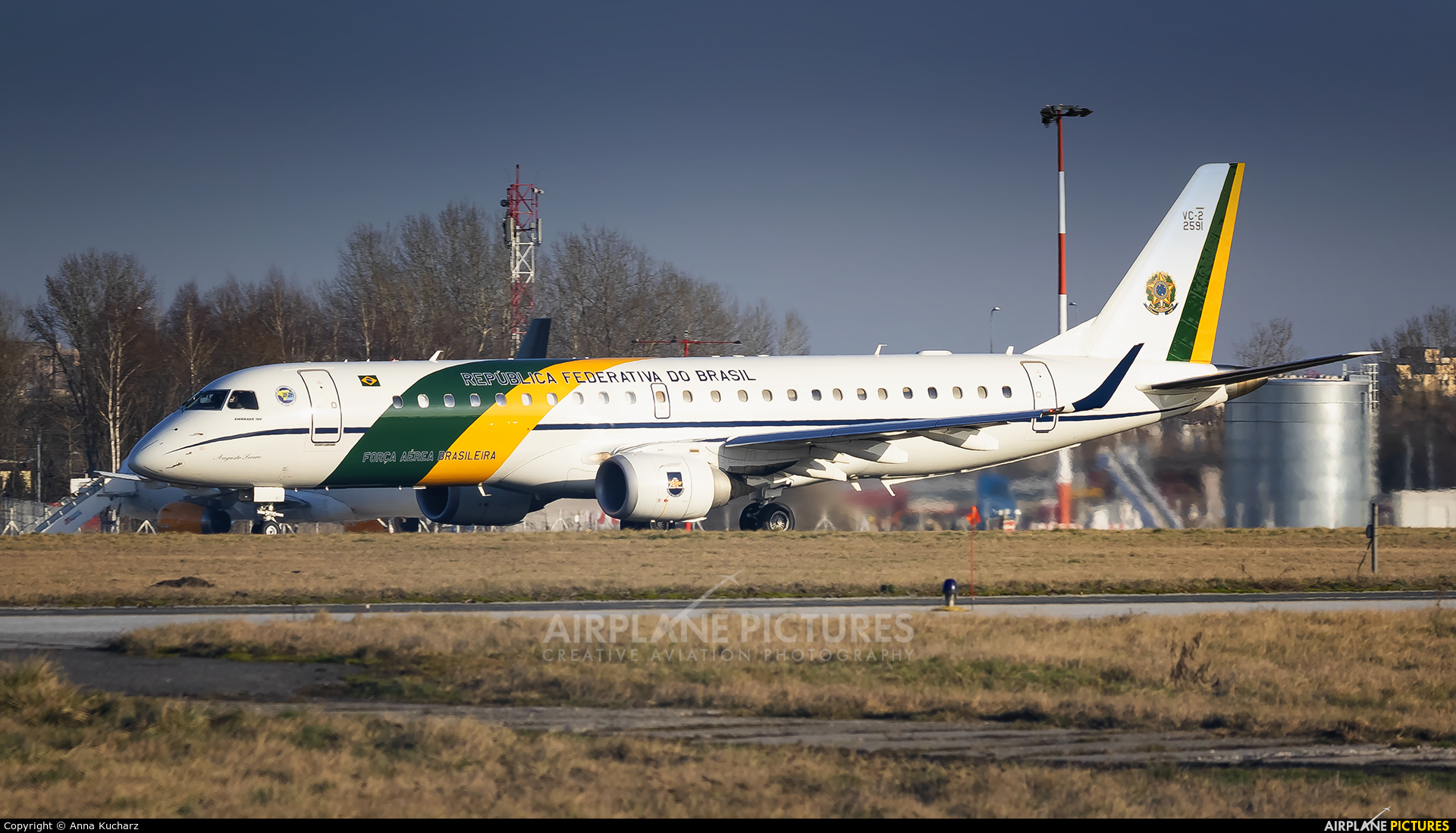 Brazil - Air Force 2591 aircraft at Warsaw - Frederic Chopin
