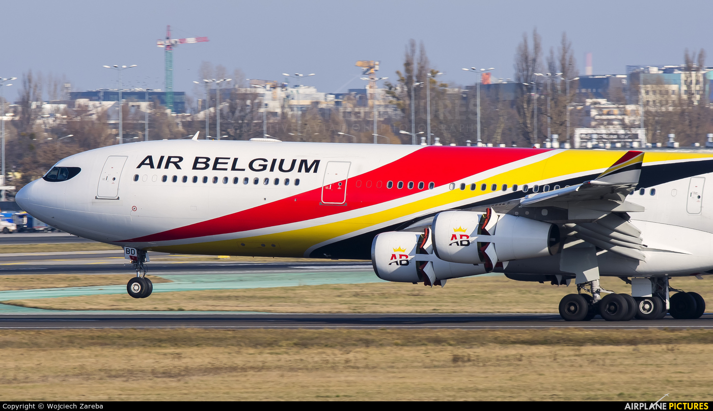 Air Belgium OO-ABD aircraft at Warsaw - Frederic Chopin