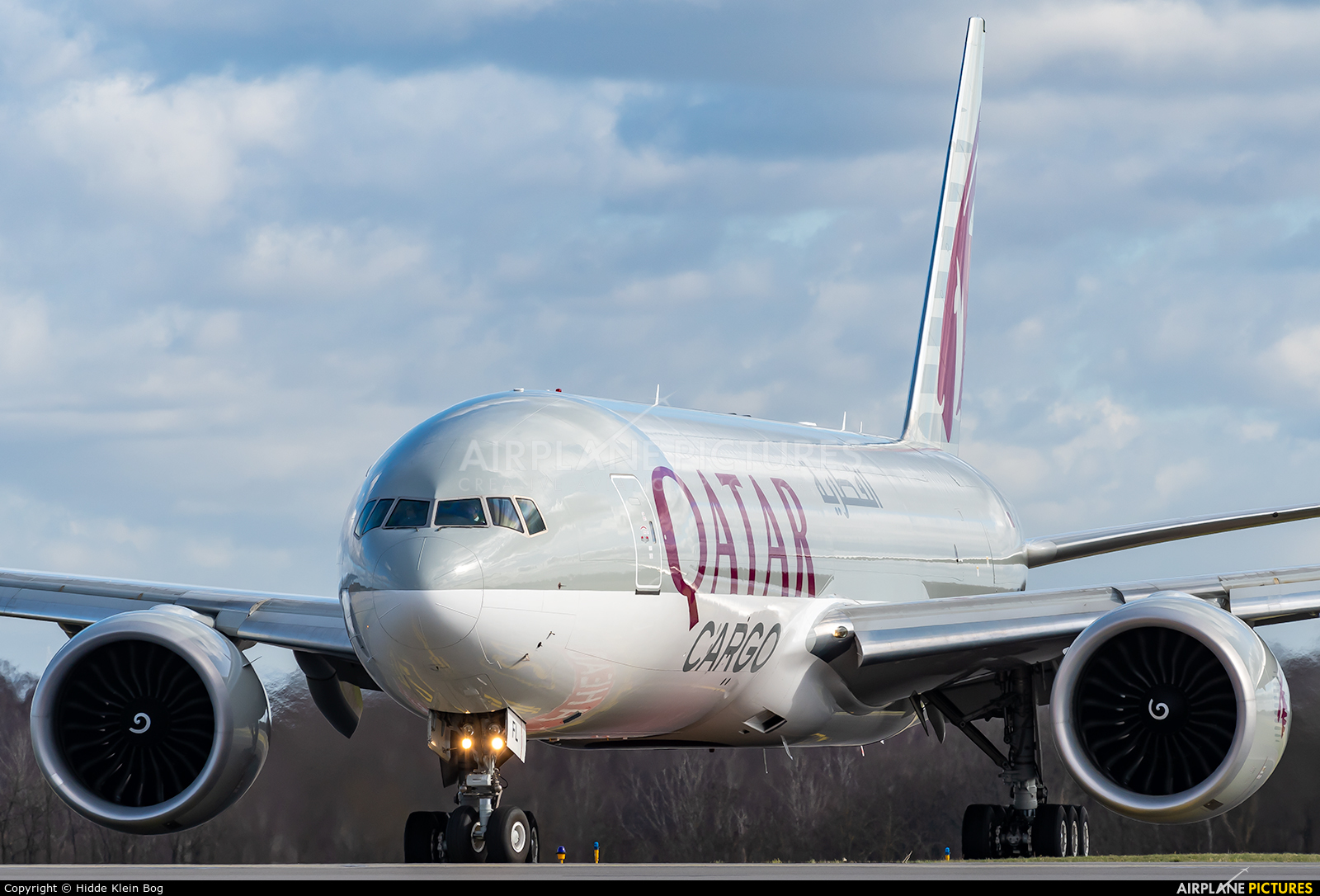 Qatar Airways Cargo A7-BFL aircraft at Luxembourg - Findel