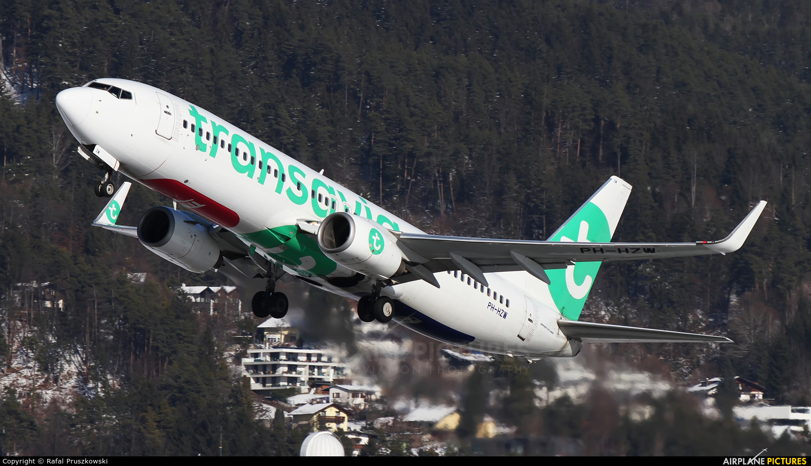 Transavia PH-HZW aircraft at Innsbruck
