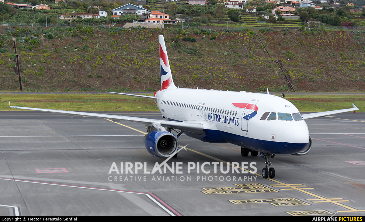 British Airways G-GATJ aircraft at Madeira