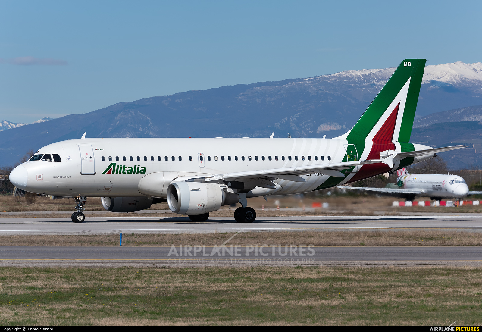 Alitalia EI-IMB aircraft at Verona - Villafranca