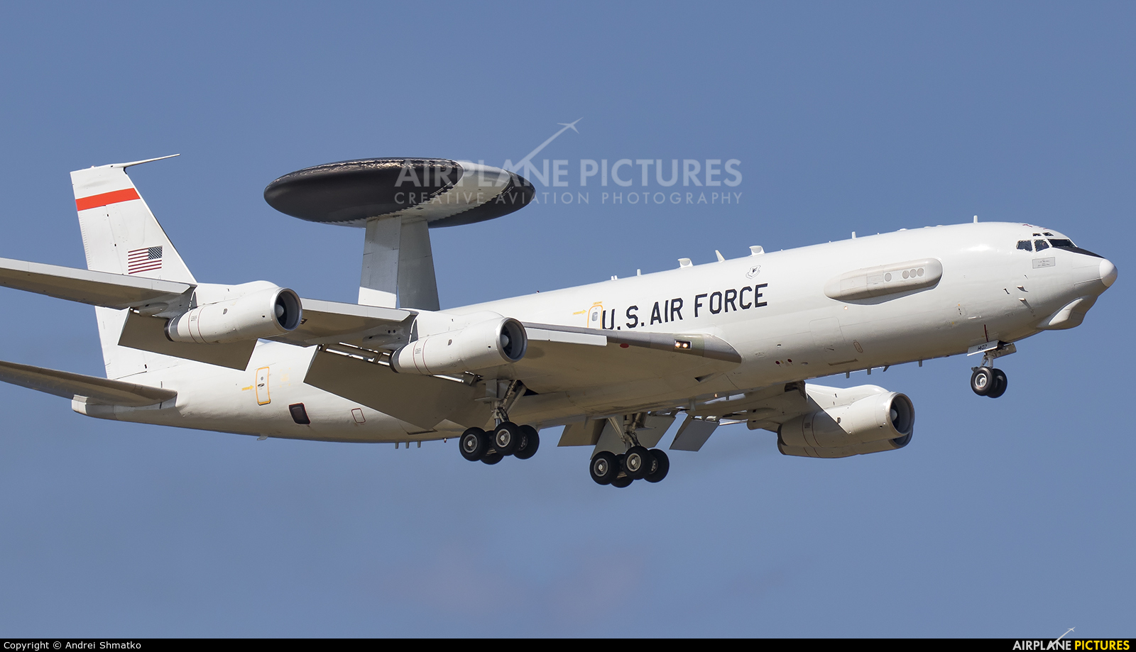 71 1407 Usa Air Force Boeing E 3b Sentry At Kadena Ab Photo Id Airplane Pictures Net