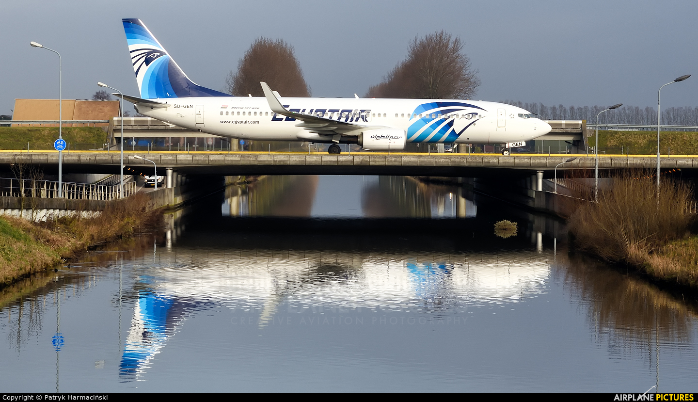 Egyptair SU-GEN aircraft at Amsterdam - Schiphol