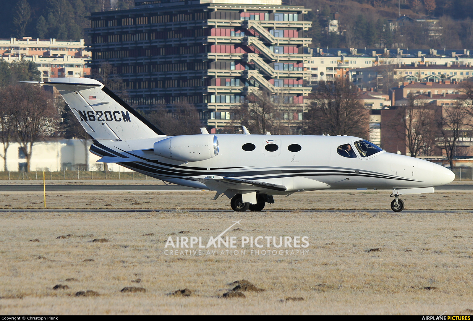 Private N620CM aircraft at Innsbruck