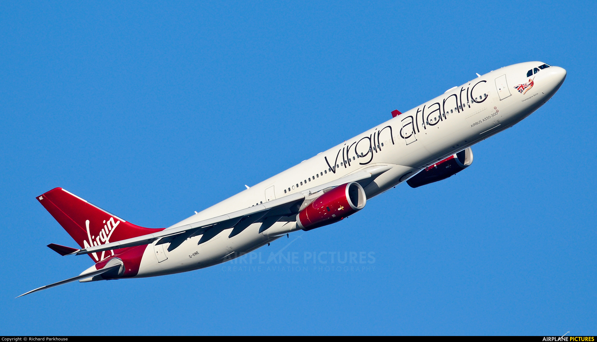 Virgin Atlantic G-VINE aircraft at London - Heathrow