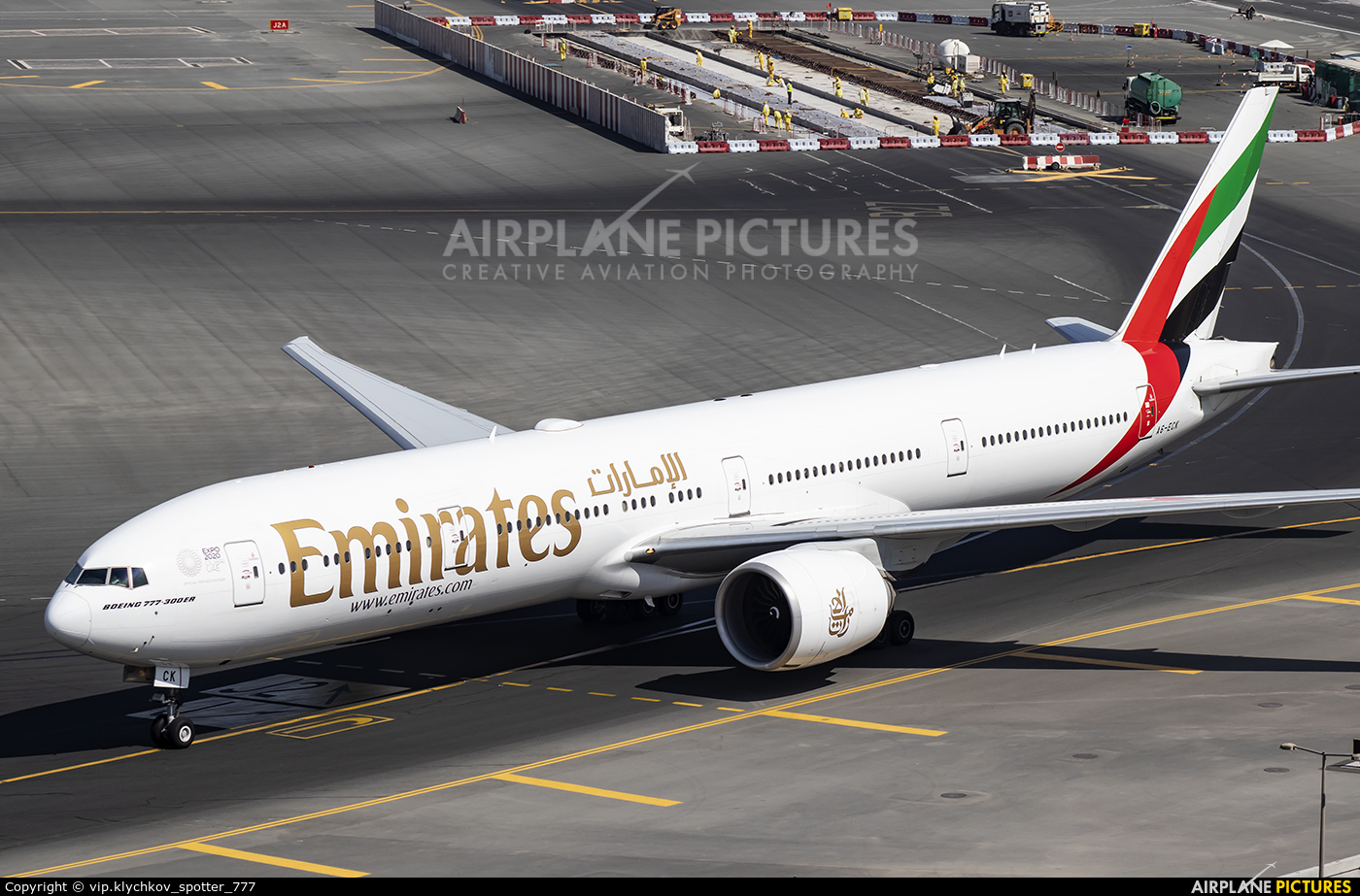 Emirates Airlines A6-ECK aircraft at Dubai Intl