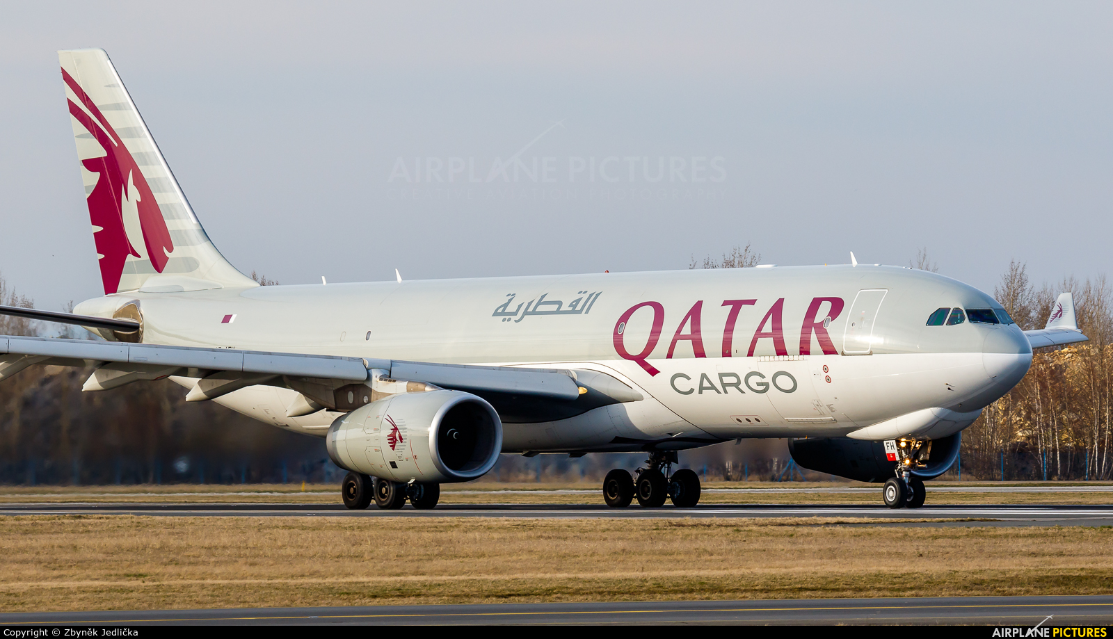 Qatar Airways Cargo A7-AFH aircraft at Prague - Václav Havel