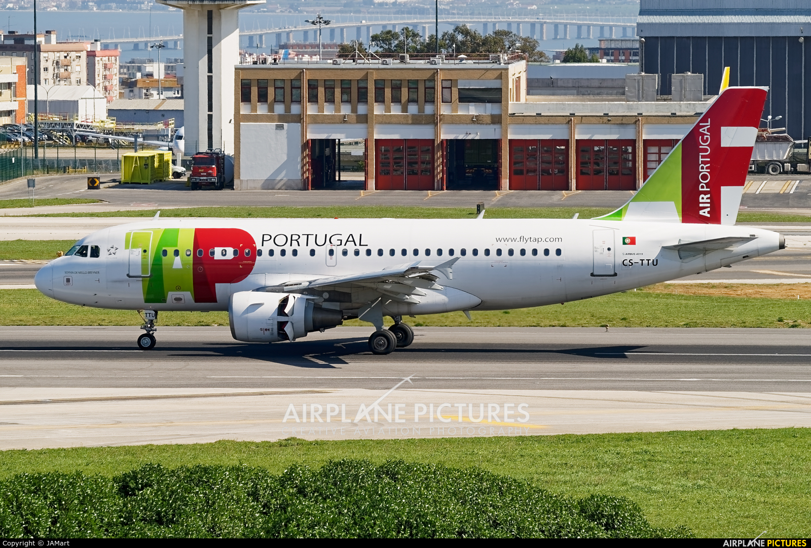 TAP Portugal CS-TTU aircraft at Lisbon