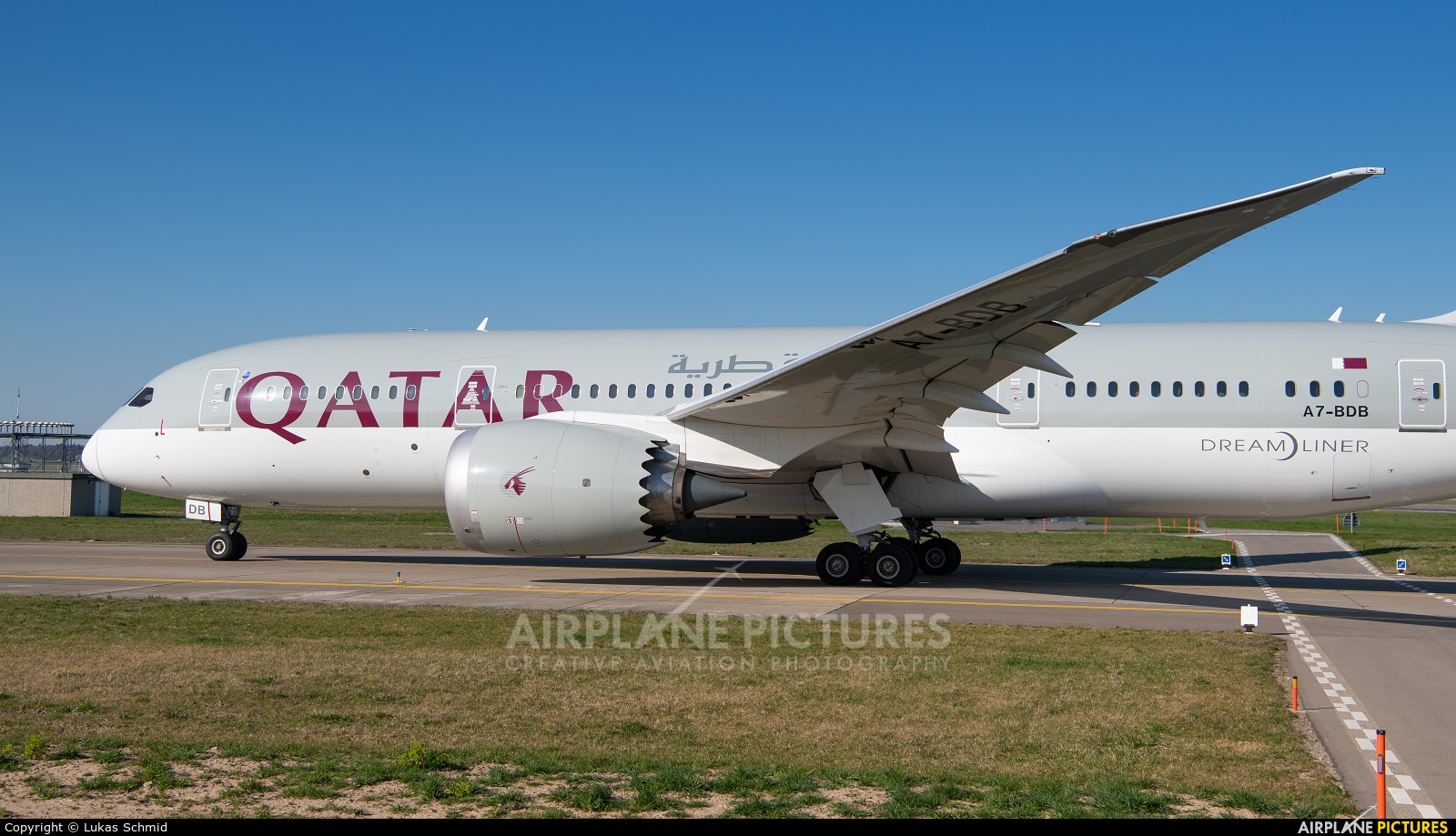Qatar Airways A7-BDB aircraft at Zurich