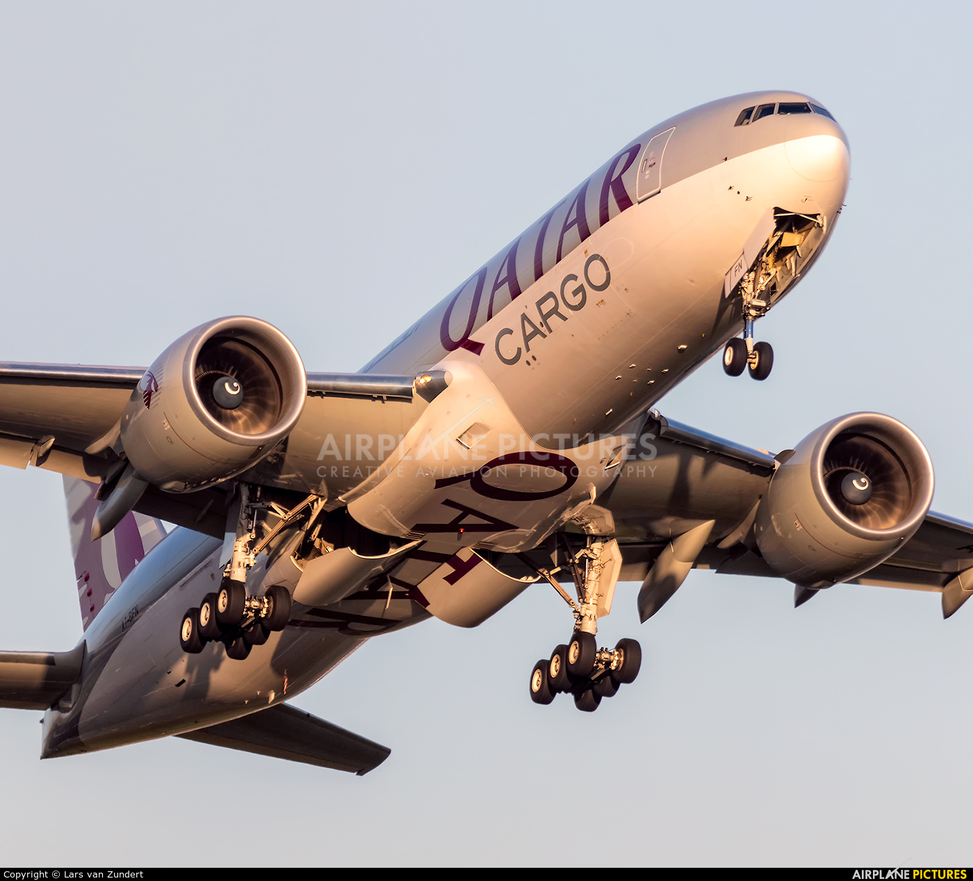 Qatar Airways Cargo A7-BFN aircraft at Amsterdam - Schiphol