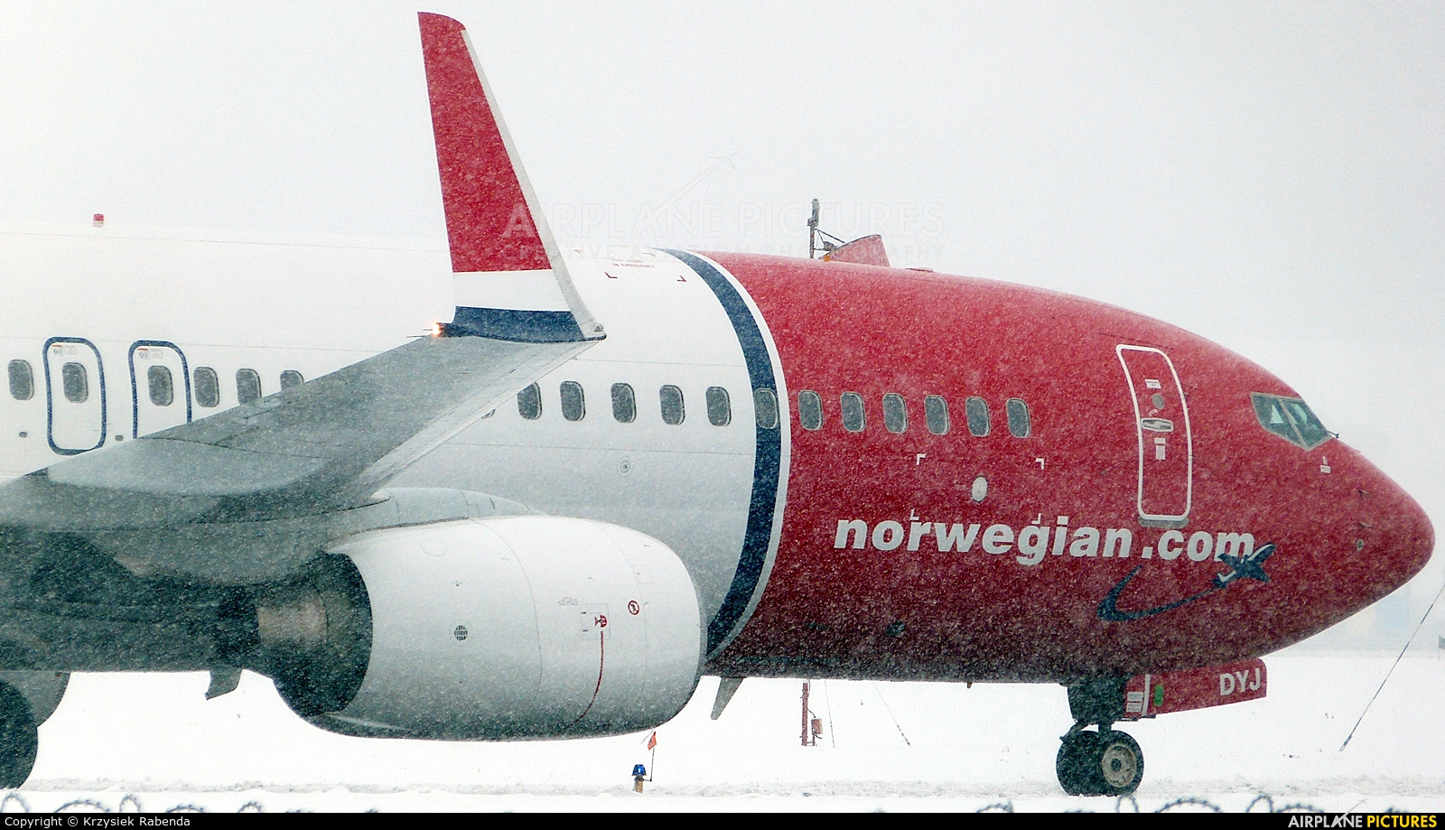 Norwegian Air Shuttle LN-DYL aircraft at Kraków - John Paul II Intl