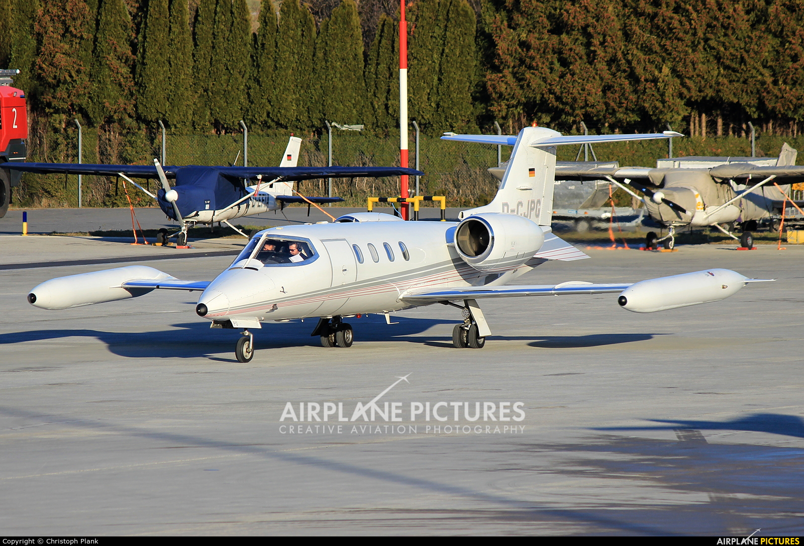 Private D-CJPG aircraft at Innsbruck
