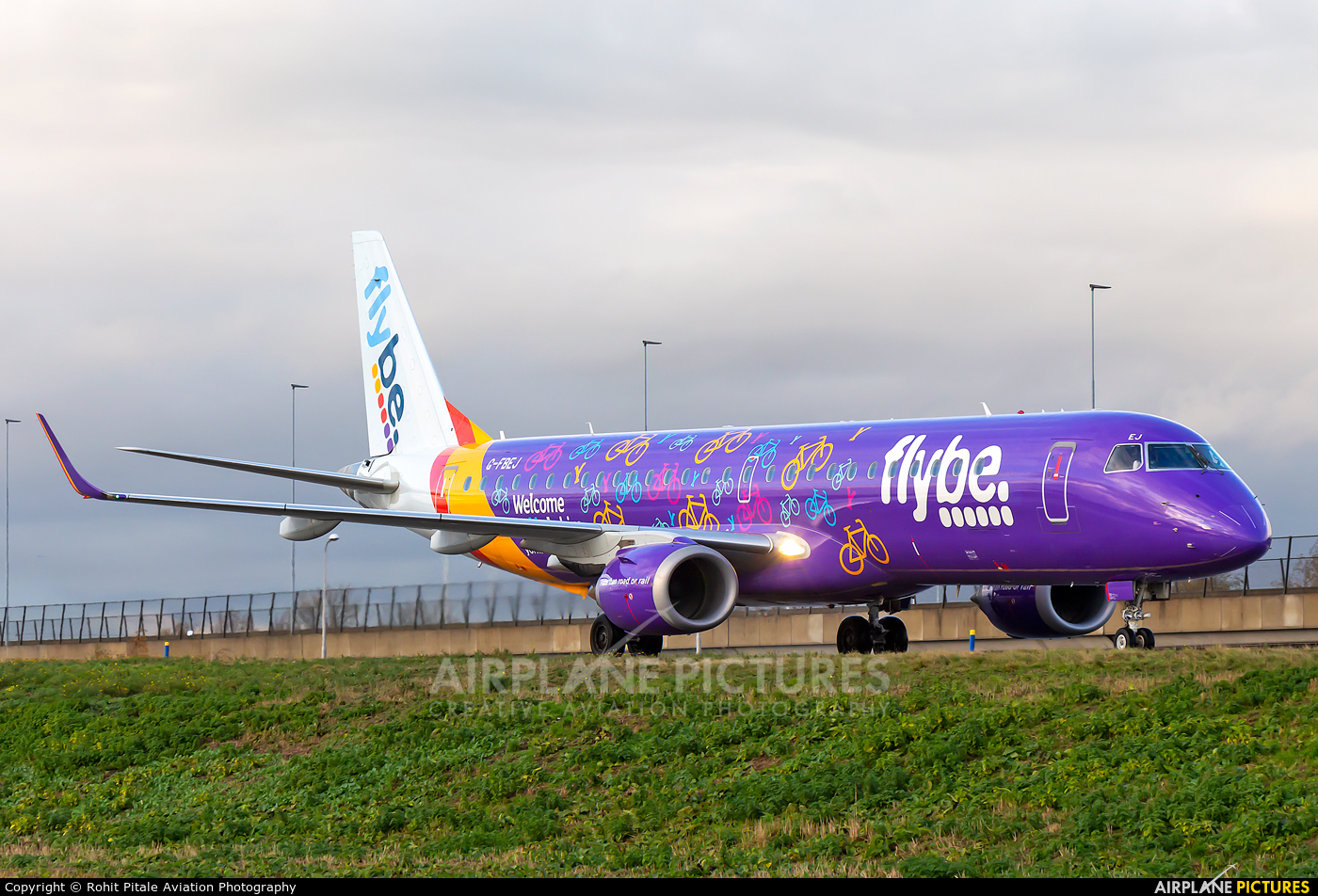 Flybe G-FBEJ aircraft at Amsterdam - Schiphol