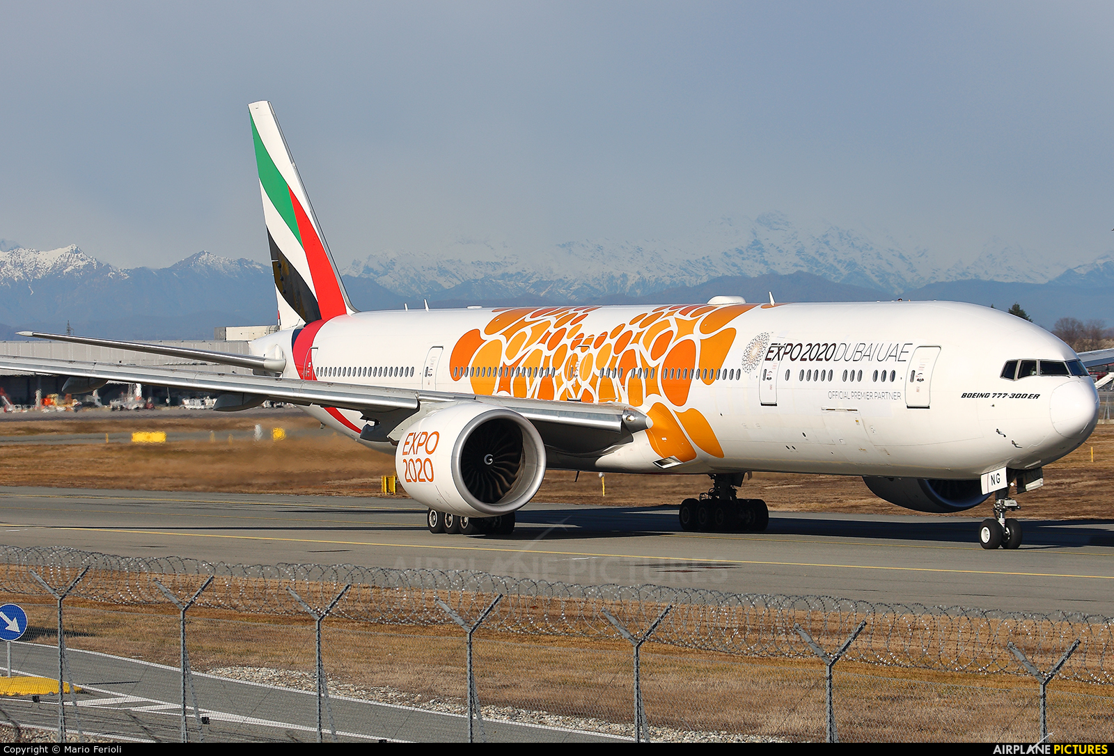 Emirates Airlines A6-ENG aircraft at Milan - Malpensa