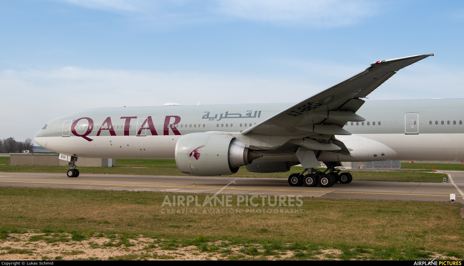 Qatar Airways A7-BEG aircraft at Zurich
