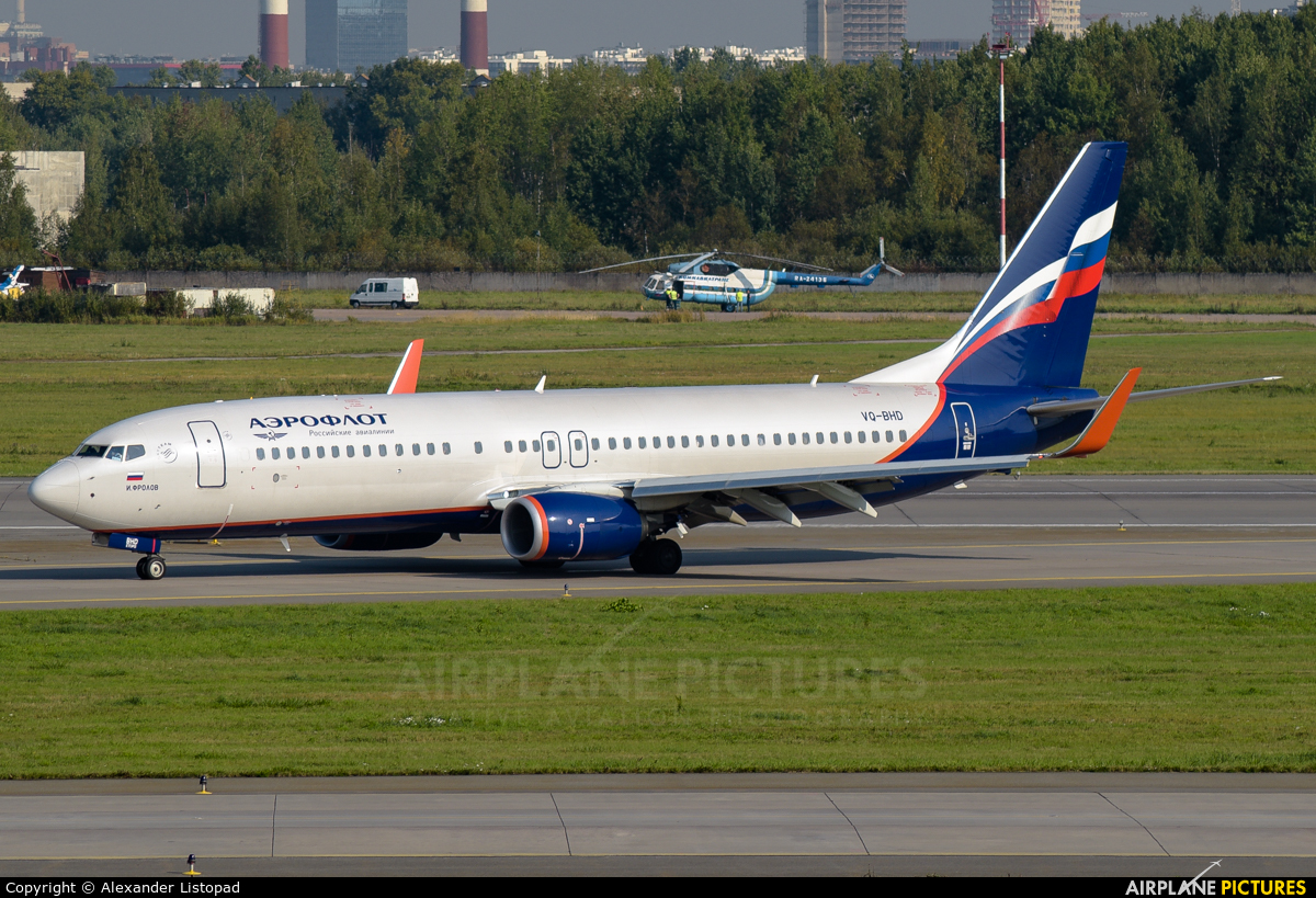 Aeroflot VQ-BHD aircraft at St. Petersburg - Pulkovo