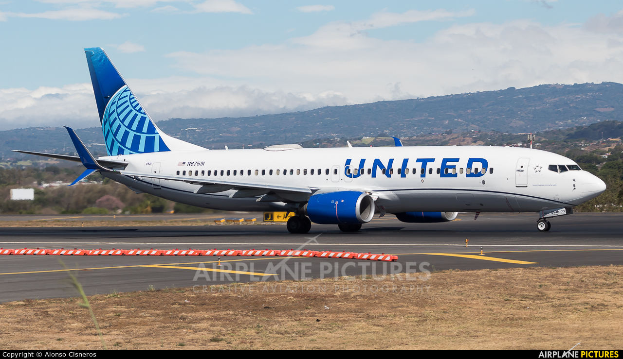 United Airlines N87531 aircraft at San Jose - Juan Santamaría Intl