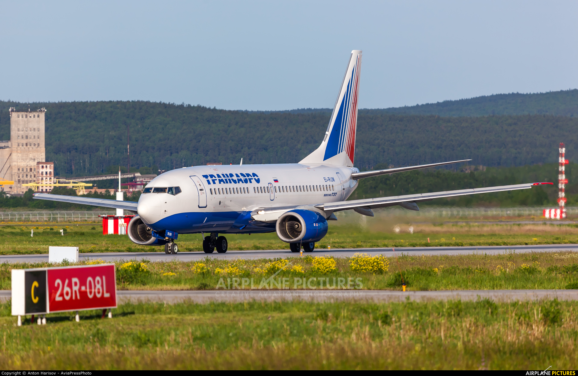 Transaero Airlines EI-RUM aircraft at Koltsovo - Ekaterinburg