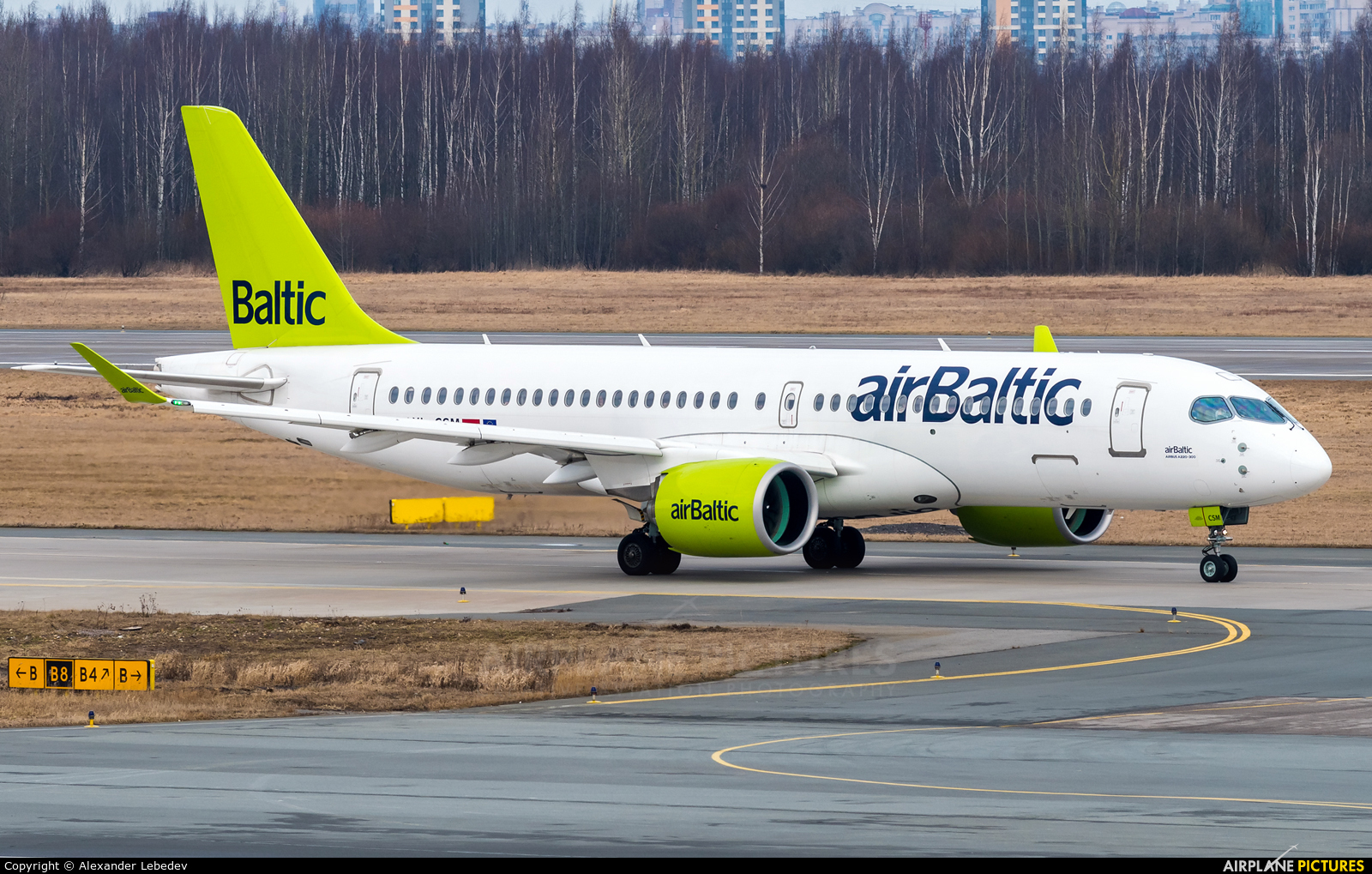 Air Baltic YL-CSM aircraft at St. Petersburg - Pulkovo