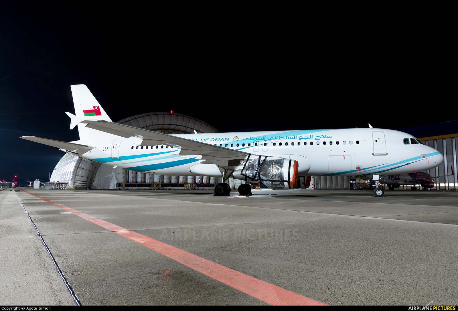 Oman - Air Force 555 aircraft at Budapest Ferenc Liszt International Airport
