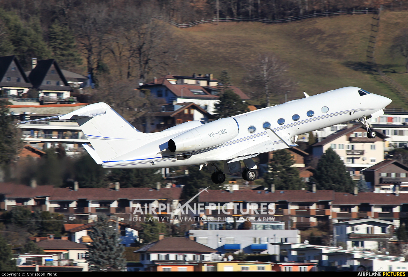 Private VP-CMC aircraft at Innsbruck