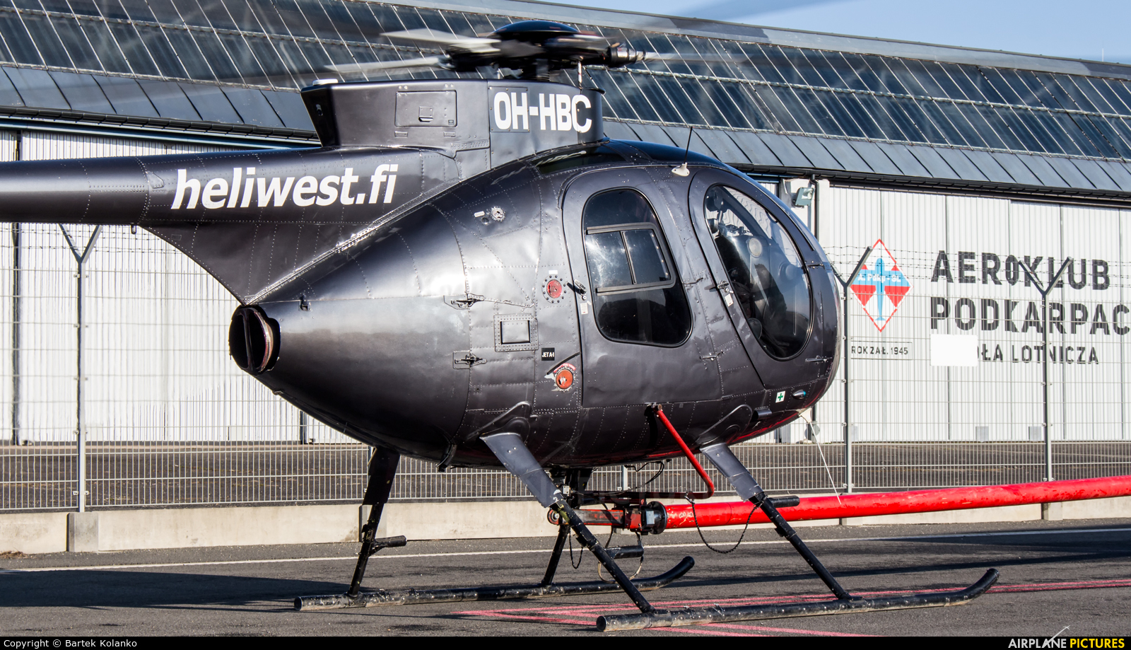 Heliwest OH-HBC aircraft at Krosno