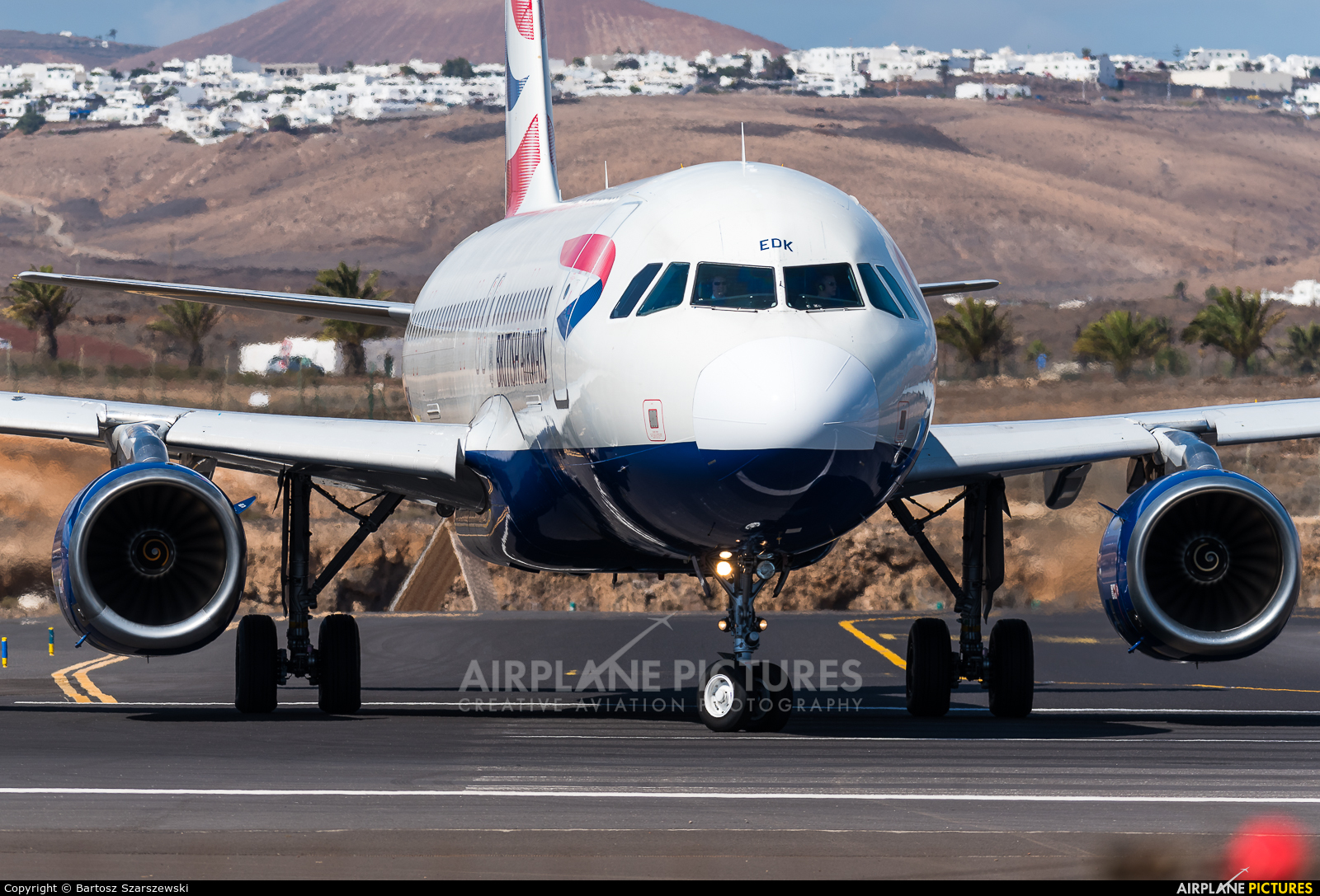 British Airways G-MEDK aircraft at Lanzarote - Arrecife