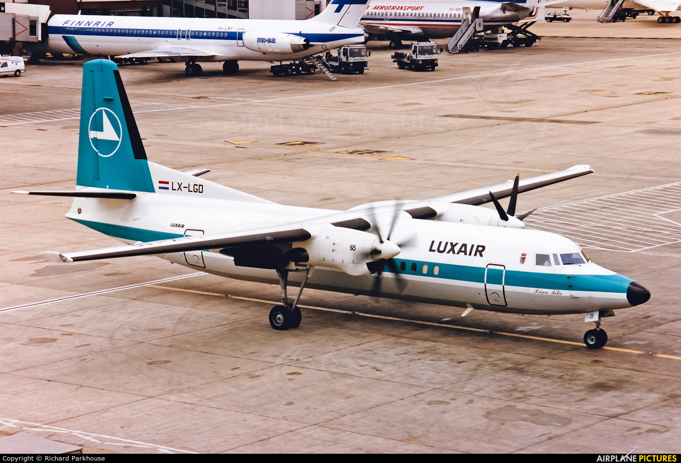 Luxair LX-LGD aircraft at London - Heathrow