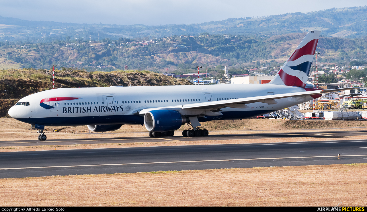 British Airways G-YMMC aircraft at San Jose - Juan Santamaría Intl