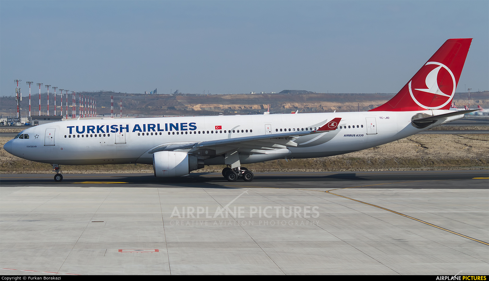 Turkish Airlines TC-JIO aircraft at İstanbul New Airport