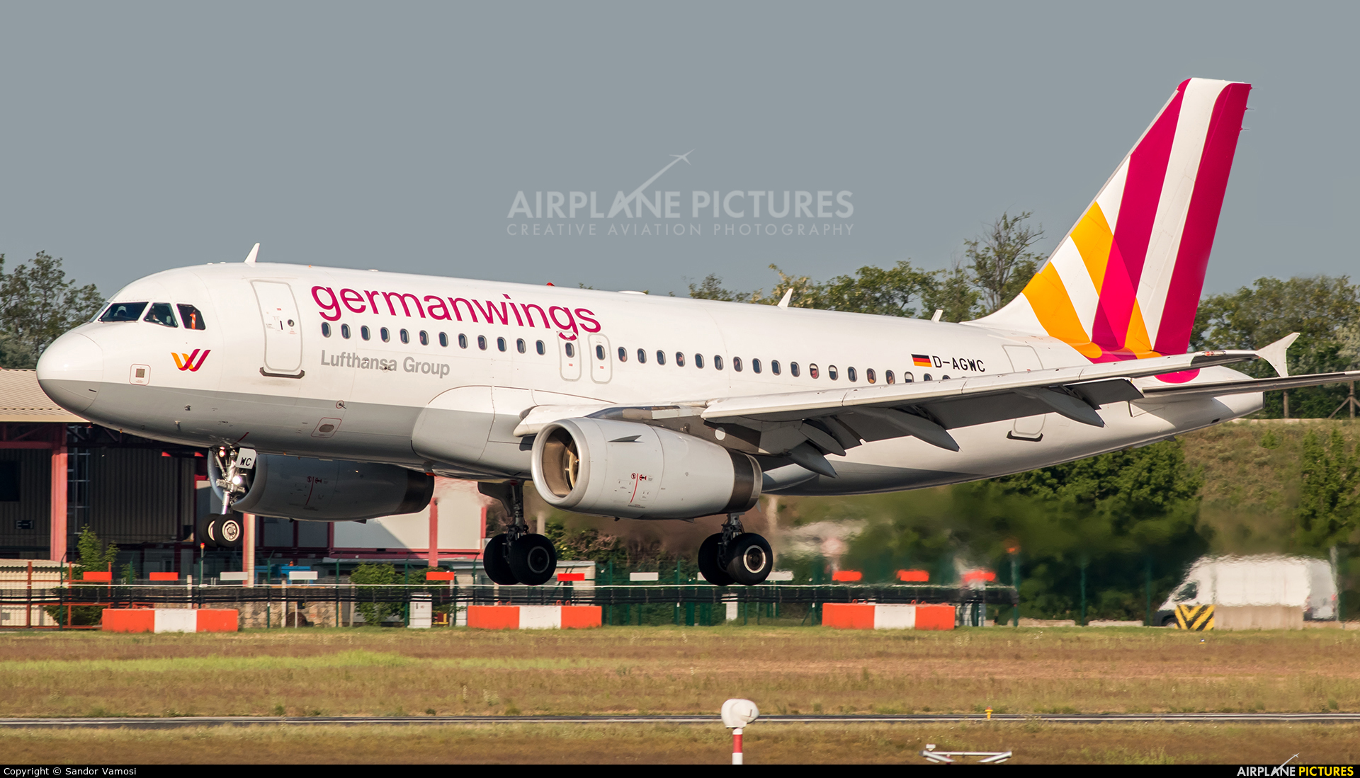 Germanwings D-AGWC aircraft at Budapest Ferenc Liszt International Airport