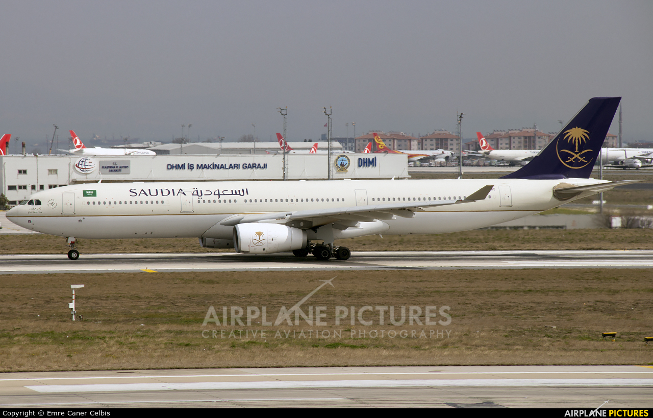 Saudi Arabian Airlines HZ-AQ19 aircraft at Istanbul - Ataturk