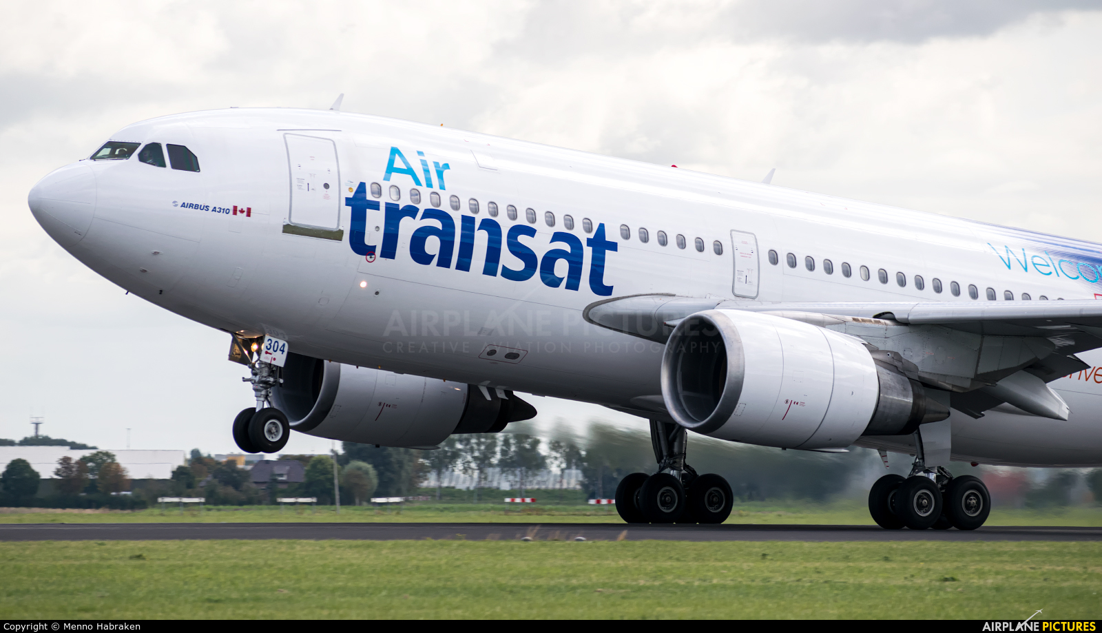 Air Transat C-GSAT aircraft at Amsterdam - Schiphol