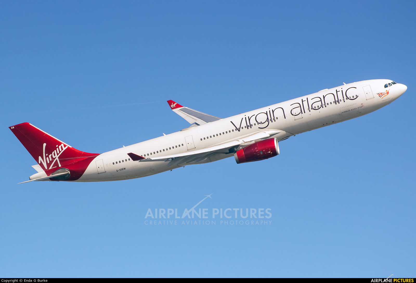 Virgin Atlantic G-VGEM aircraft at London - Heathrow