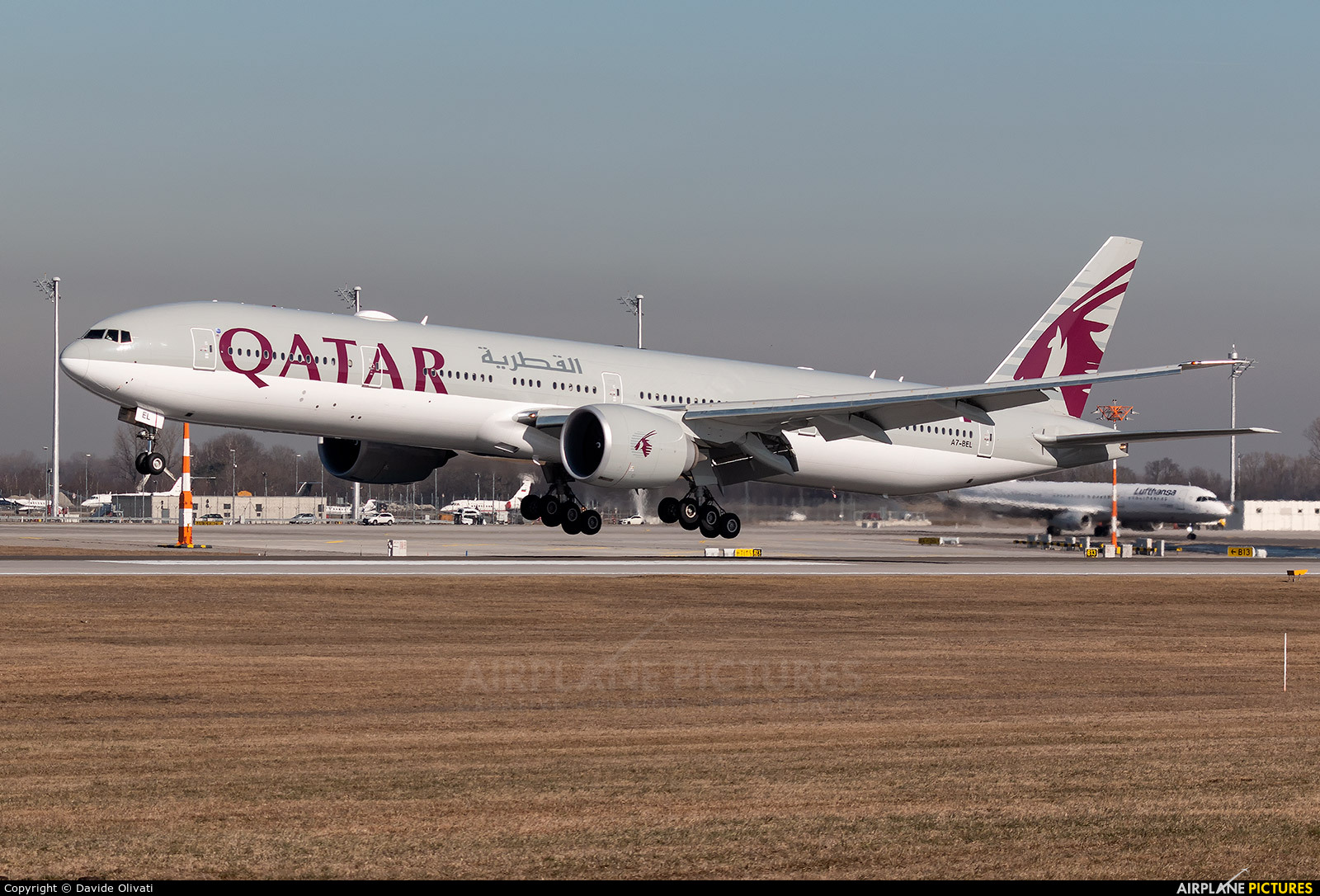 Qatar Airways A7-BEL aircraft at Munich