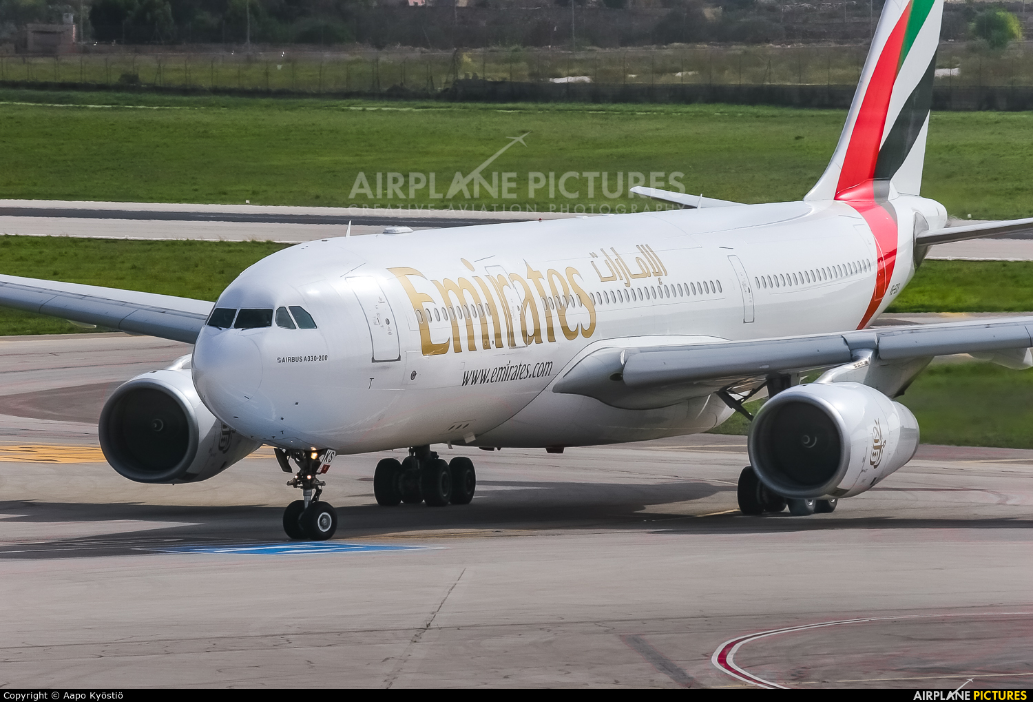 Emirates Airlines A6-EKS aircraft at Malta Intl