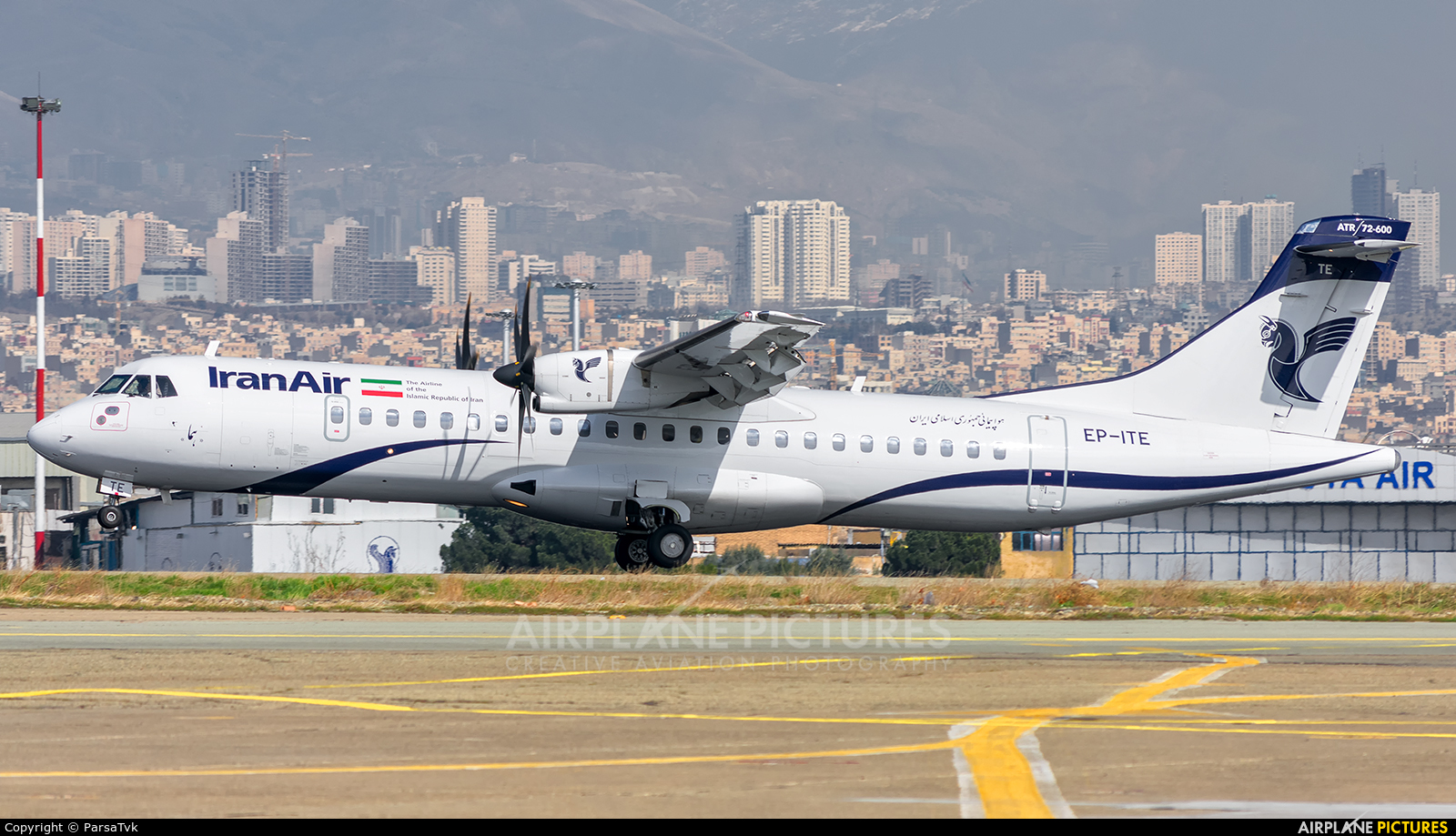 Iran Air EP-ITE aircraft at Tehran - Mehrabad Intl