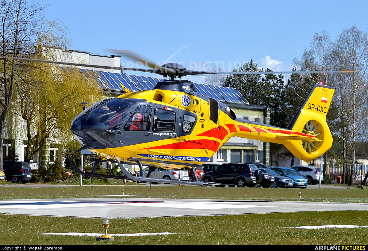 Polish Medical Air Rescue - Lotnicze Pogotowie Ratunkowe SP-DXC aircraft at Siemiatycze Hospital