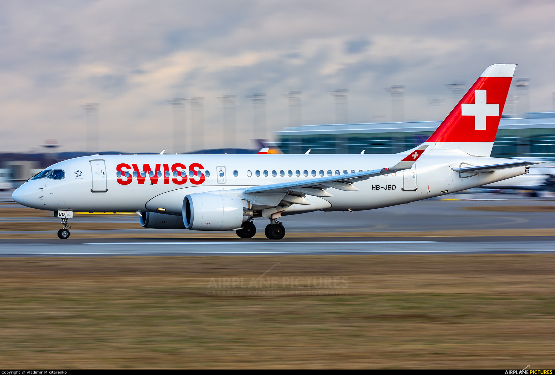 Swiss HB-JBD aircraft at Munich