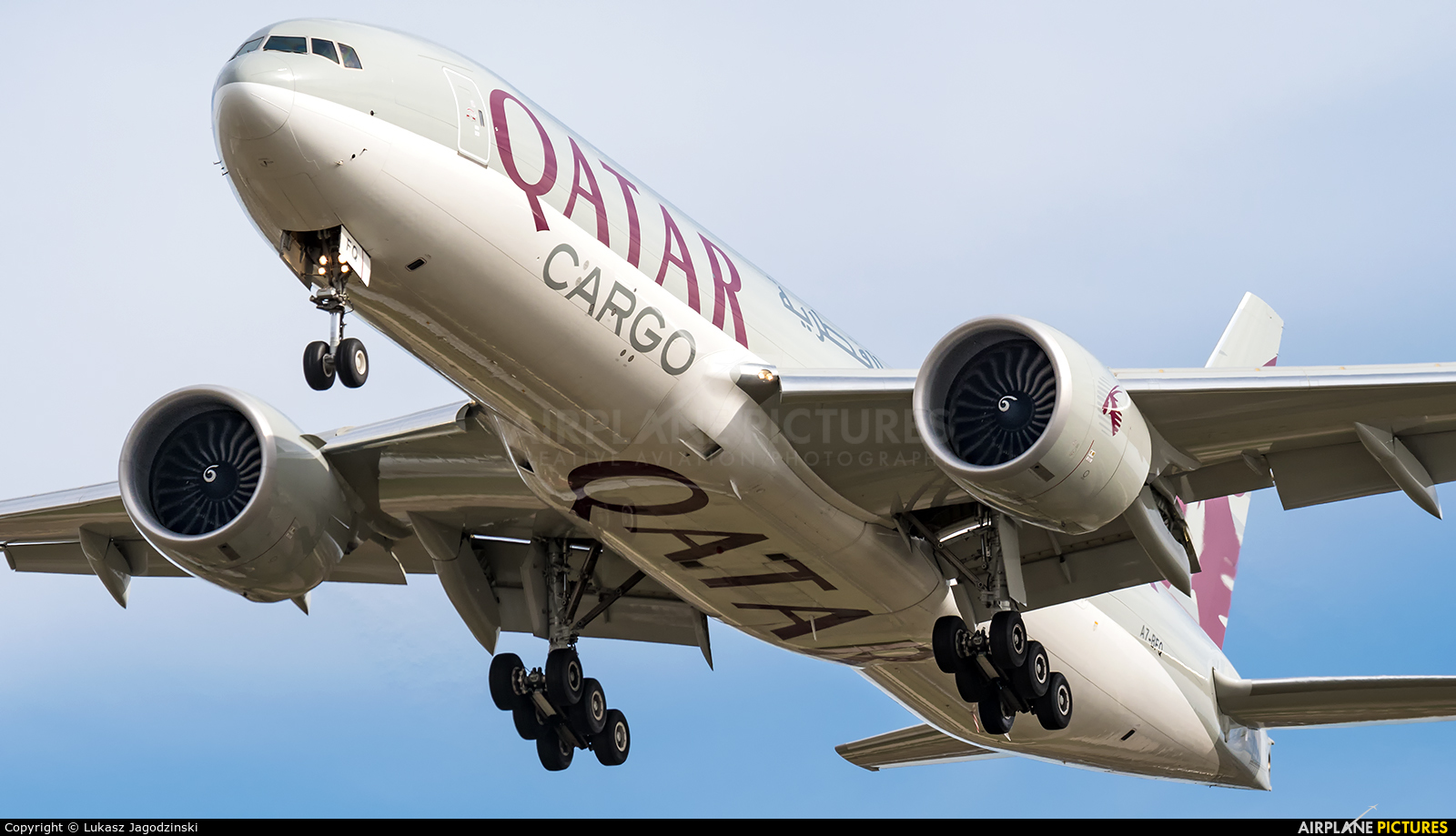 Qatar Airways Cargo A7-BFQ aircraft at Warsaw - Frederic Chopin